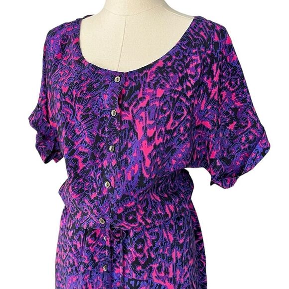 TWELFTH STREET BY CV NWOT cinch waist 100% Silk mini in Pink Size 6 - Picture 1 of 9